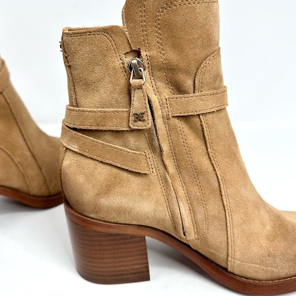 Sam Edelman Simona Suede Block Heel Booties - Picture 4 of 14